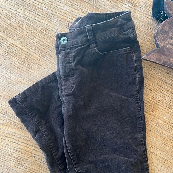 Womens corduroy pants brown St. John’s bay size 4 - Picture 1 of 4